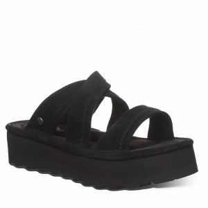 Bearpaw Altitude Sandalen Dames Zwart | PIE9390YK