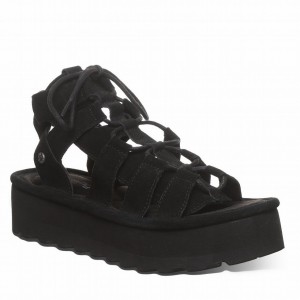 Bearpaw Elevation Sandalen Dames Zwart | YVU2641LO