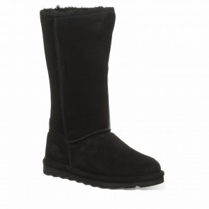 Bearpaw Elle Tall Wide Laarzen Dames Zwart | PIR3458MO