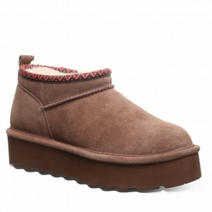 Bearpaw Retro Super Shorty Deco Platform Laarzen Dames Bruin | HWV334AL