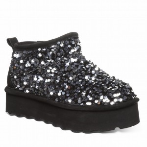 Bearpaw Retro Super Shorty Sequin Platform Laarzen Dames Grijs | ZOC3312UP