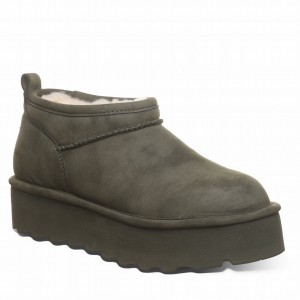 Bearpaw Retro Super Shorty Vegan Platform Laarzen Dames Groen | FQE4411TR