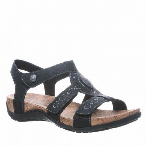 Bearpaw Ridley II Sandalen Dames Zwart | GLM765JI