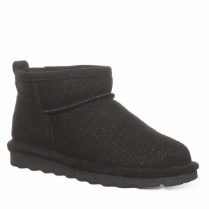 Bearpaw Shorty Exotic Laarzen Dames Zwart | DPU2679ZZ