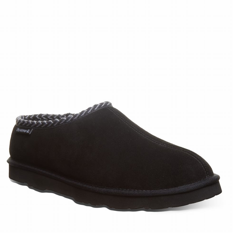 Bearpaw Beau Pantoffels Heren Zwart | QAY6224RH