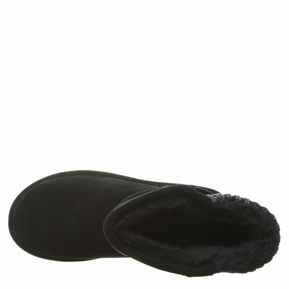 Bearpaw Boshie Wide Hoge Laarzen Dames Zwart | NUE1364UO