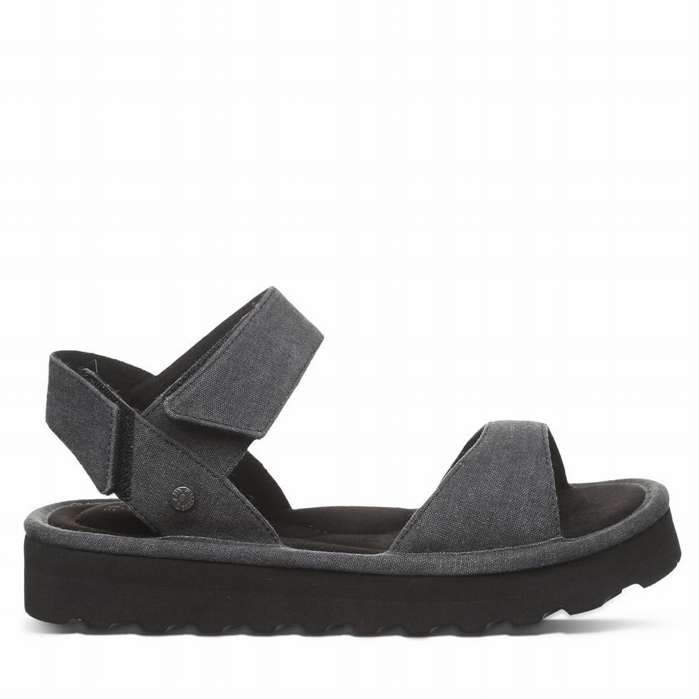 Bearpaw Crest Sandalen Dames Zwart | PLN3061SA