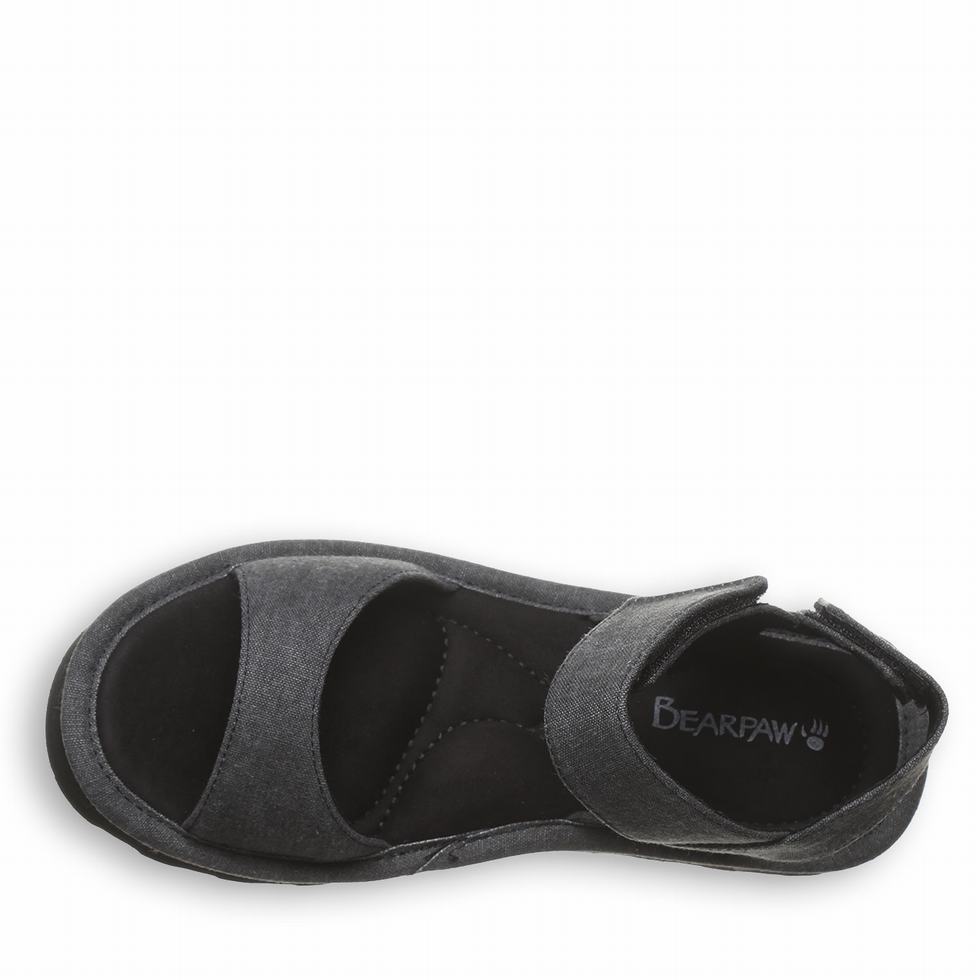 Bearpaw Crest Sandalen Dames Zwart | PLN3061SA