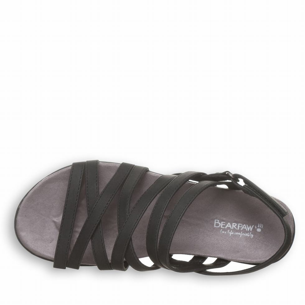 Bearpaw Crete Sandalen Dames Zwart | QUA855FU