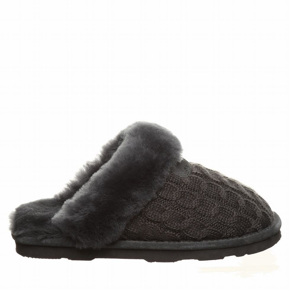 Bearpaw Effie Pantoffels Dames Zwart | EUL5682PA