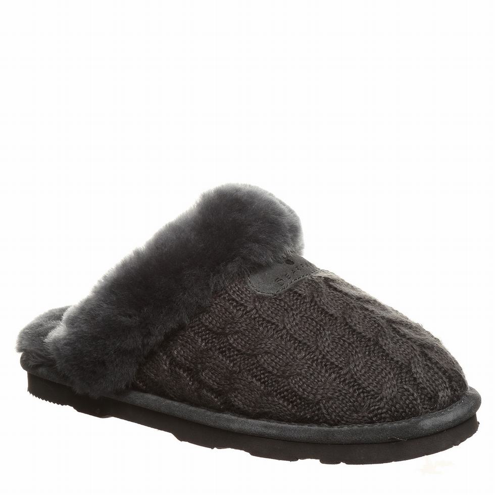 Bearpaw Effie Pantoffels Dames Zwart | EUL5682PA