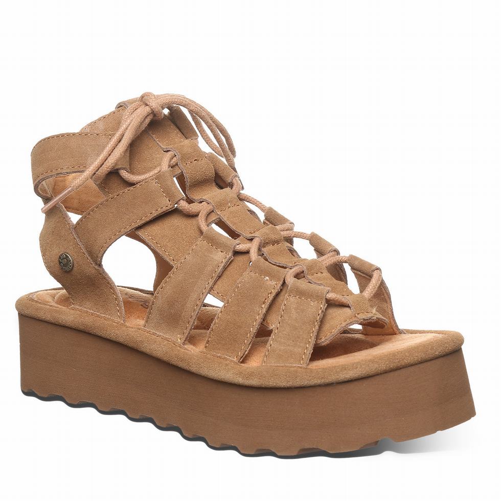 Bearpaw Elevation Sandalen Dames Bruin | LKJ6745BS