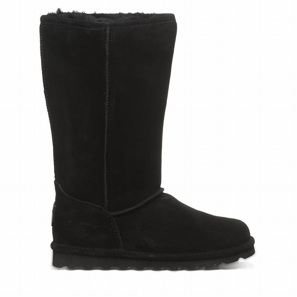 Bearpaw Elle Tall Wide Laarzen Dames Zwart | PIR3458MO