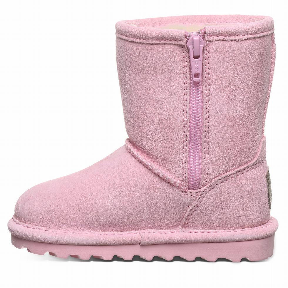 Bearpaw Elle Toddler Zipper Laarzen Kinderen Roze | IQI1247YV