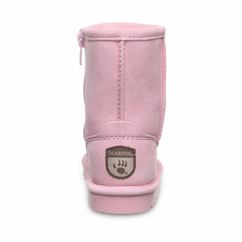 Bearpaw Elle Toddler Zipper Laarzen Kinderen Roze | IQI1247YV