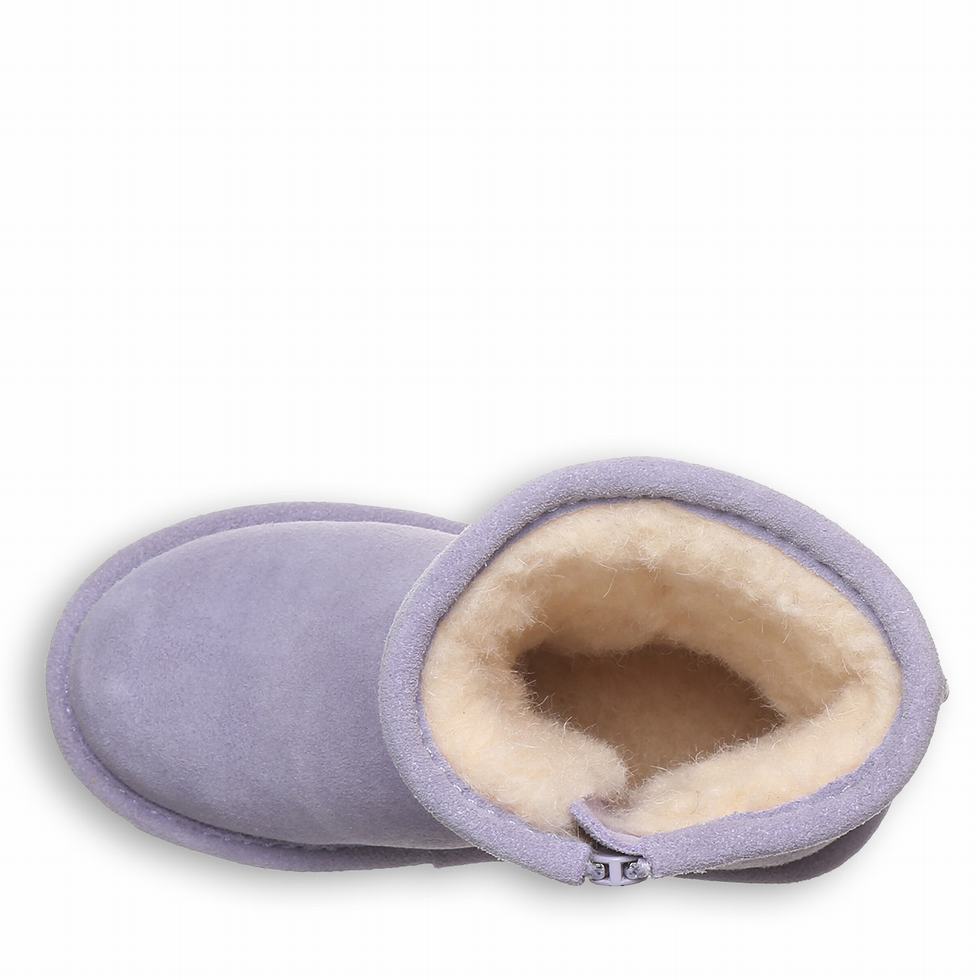 Bearpaw Elle Toddler Zipper Laarzen Kinderen Paars | XOW2182FN