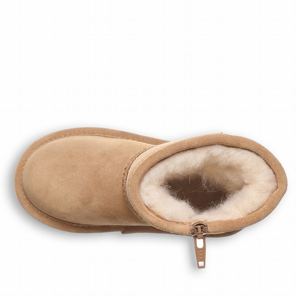 Bearpaw Elle Toddler Zipper Laarzen Kinderen Bruin | DYR2052VF