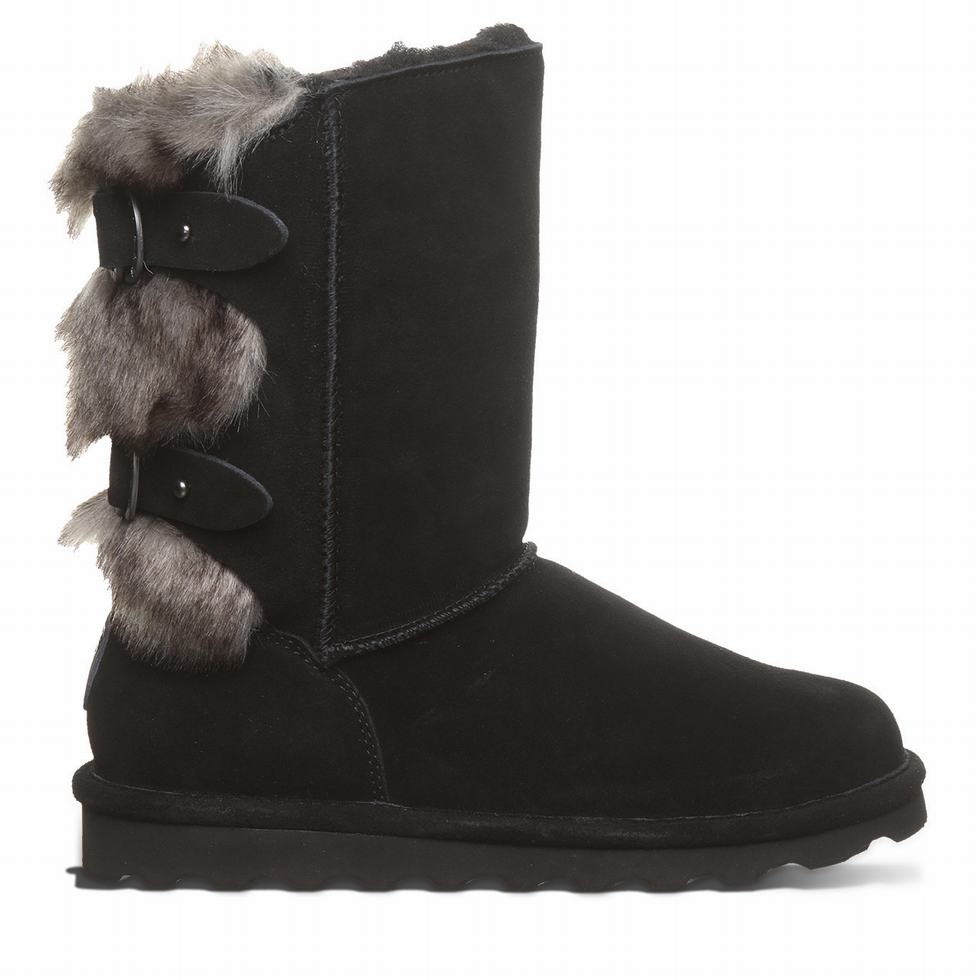 Bearpaw Eloise Wide Laarzen Dames Zwart | CBF5645WZ