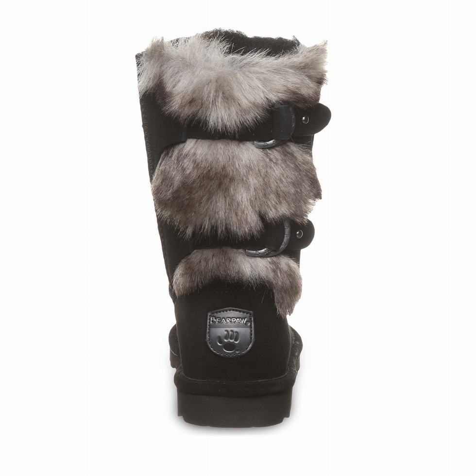 Bearpaw Eloise Wide Laarzen Dames Zwart | CBF5645WZ