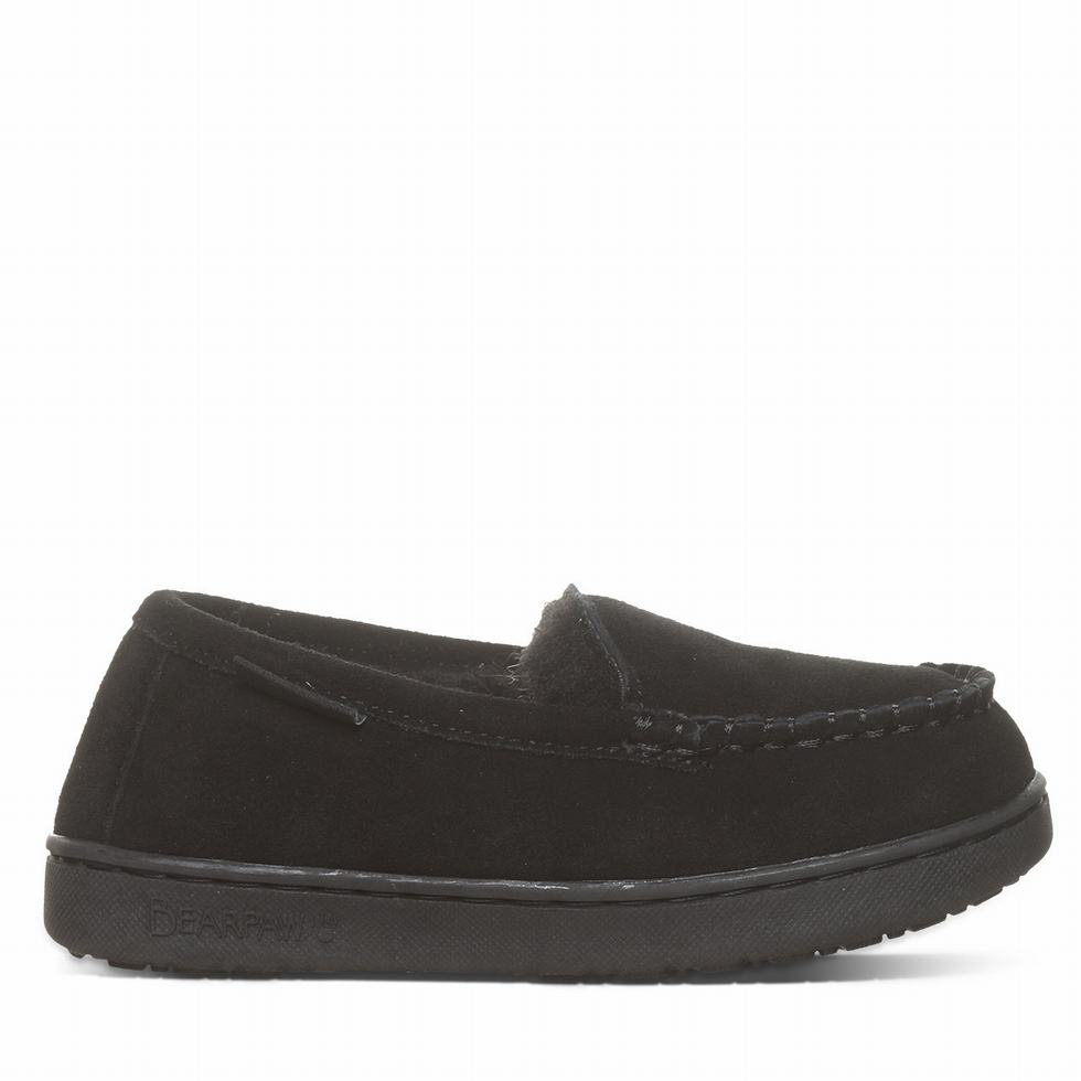 Bearpaw Jamie Youth Pantoffels Kinderen Zwart | QAB3225WZ