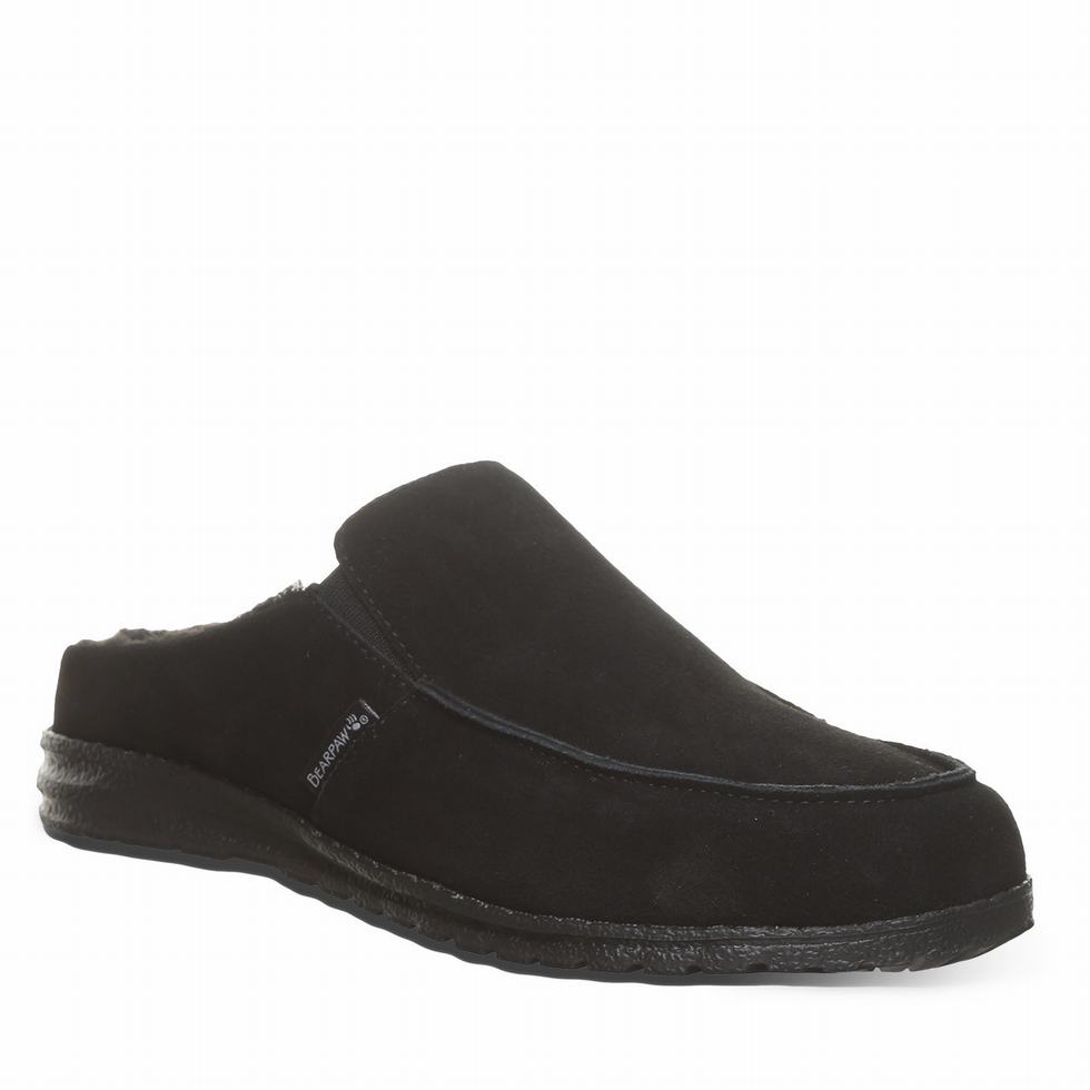 Bearpaw Joel Pantoffels Heren Zwart | FIN5987KJ