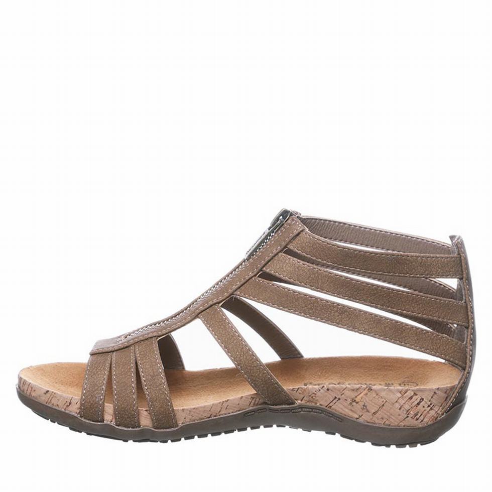 Bearpaw Layla Wide Sandalen Dames Bruin | LSL1793OW