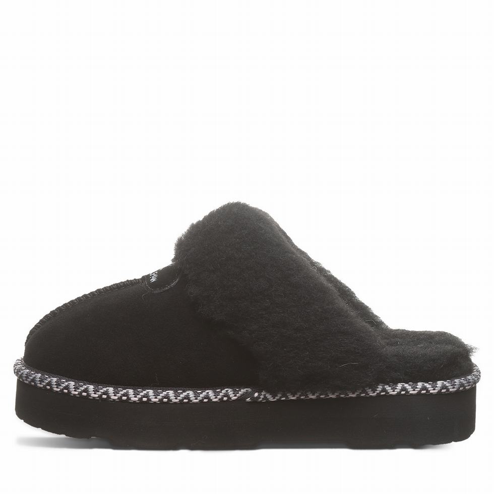 Bearpaw Loki Platform Lo Deco Pantoffels Dames Zwart | XLB1535KX