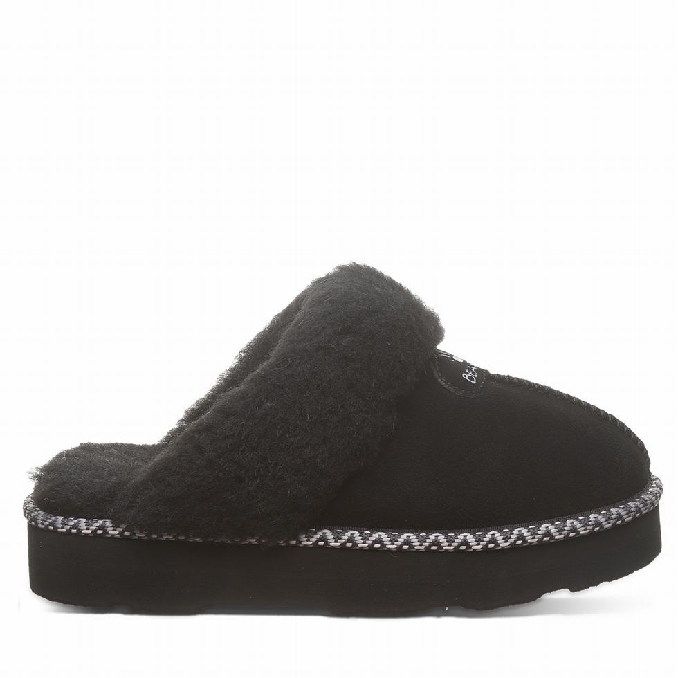 Bearpaw Loki Platform Lo Deco Pantoffels Dames Zwart | XLB1535KX