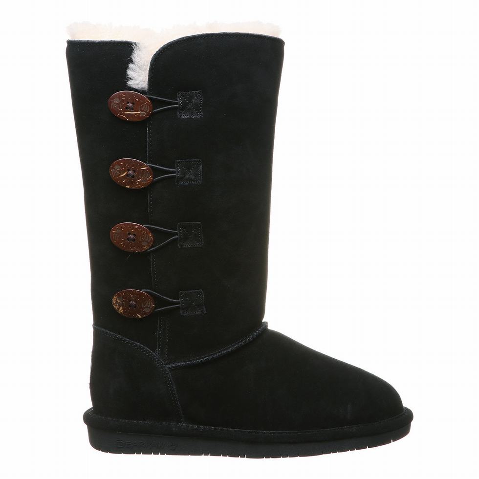 Bearpaw Lori Laarzen Dames Zwart | OUX9246JW