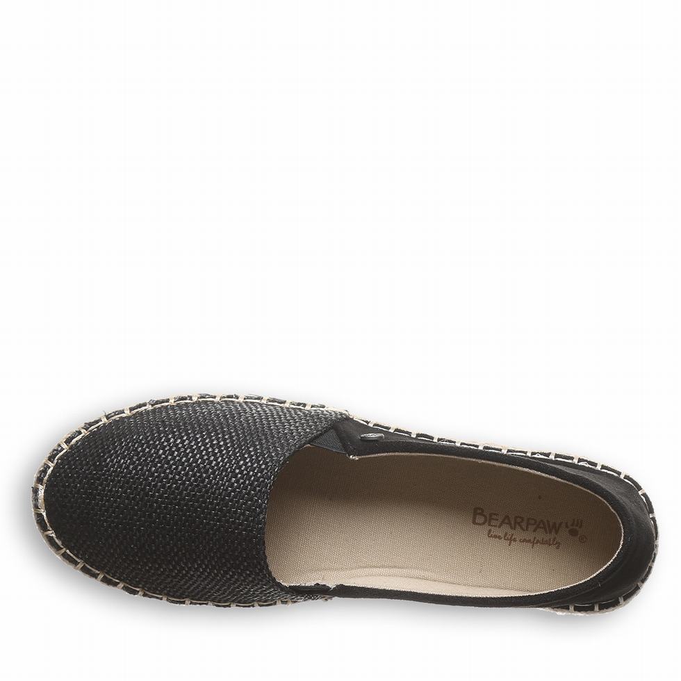 Bearpaw Macchiato Espadrilles Dames Zwart | CQE6043MZ