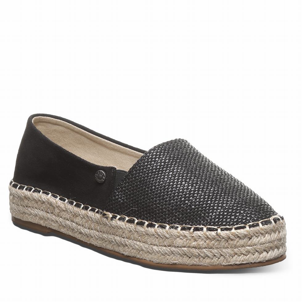 Bearpaw Macchiato Espadrilles Dames Zwart | CQE6043MZ