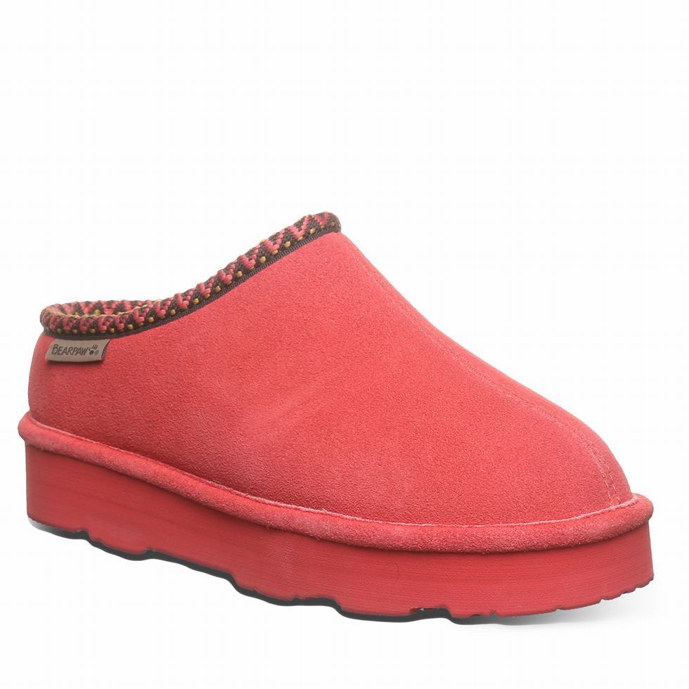 Bearpaw Martis Pantoffels Dames Rood | KVQ8522OX