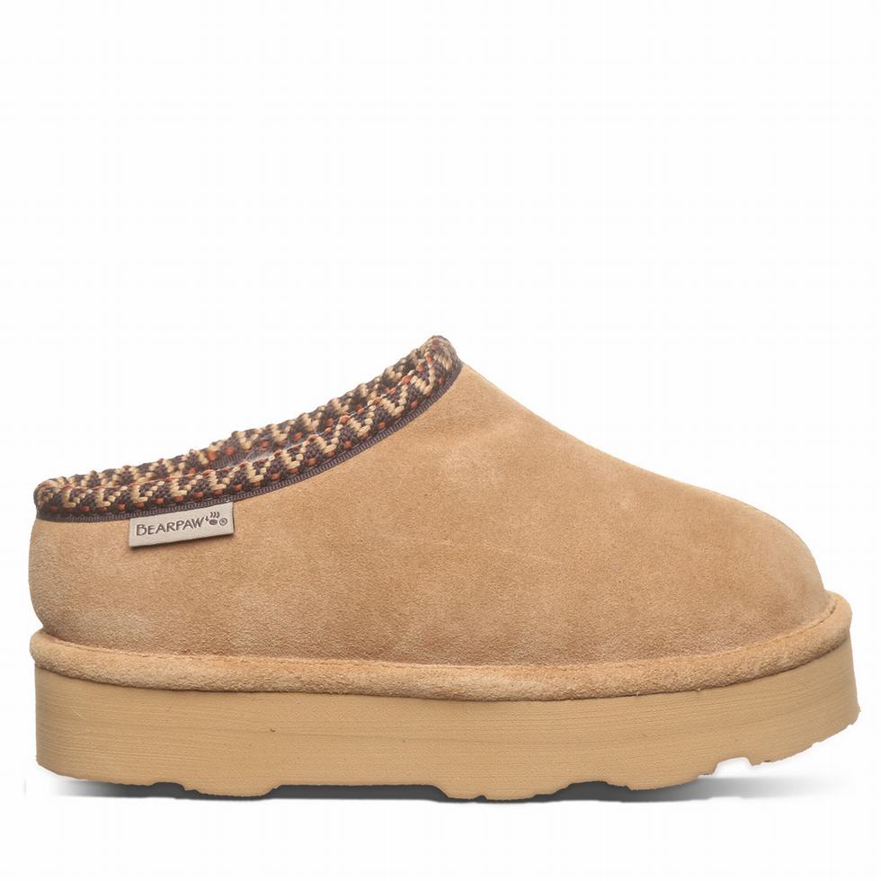 Bearpaw Martis Youth Pantoffels Kinderen Bruin | UQZ2150GO