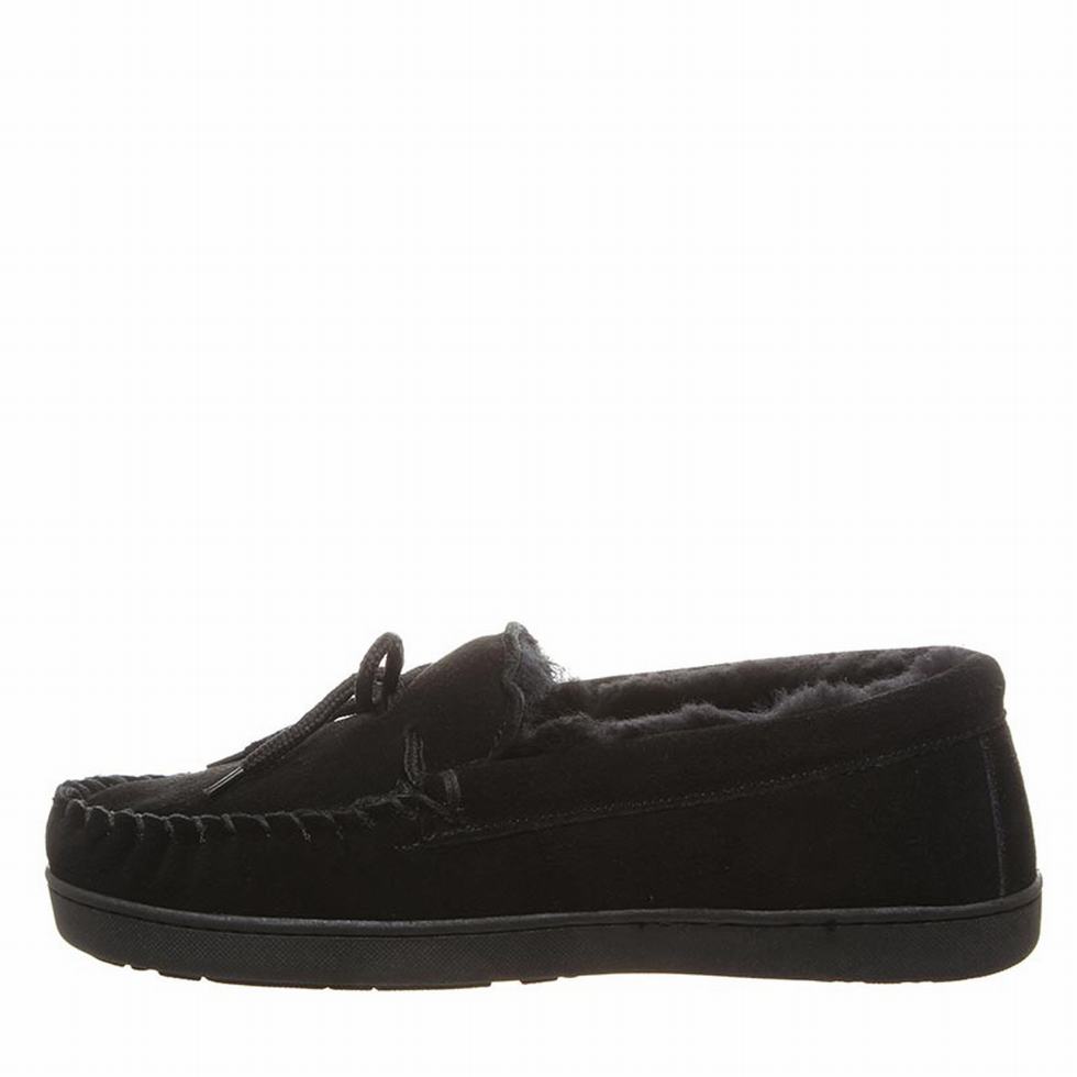 Bearpaw Moc II Wide loafers Heren Zwart | CQO176HF