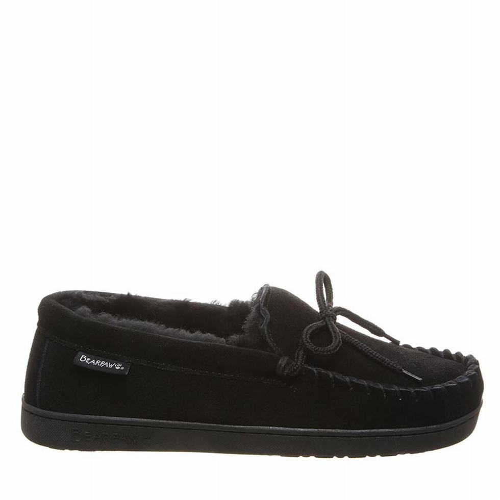 Bearpaw Moc II Wide loafers Heren Zwart | CQO176HF