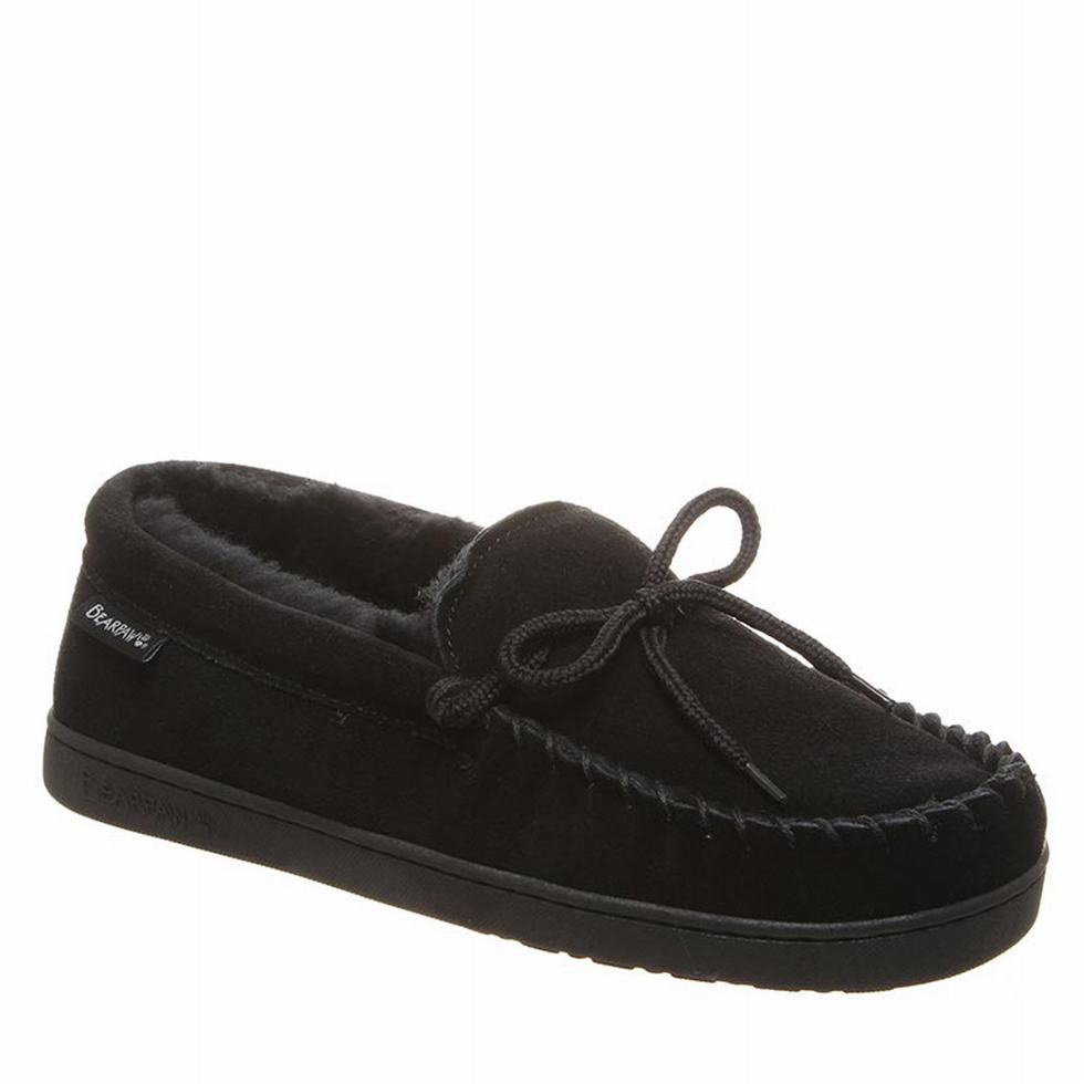 Bearpaw Moc II Wide loafers Heren Zwart | CQO176HF