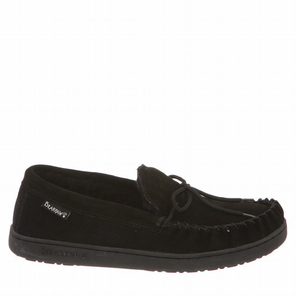 Bearpaw Moc II loafers Heren Zwart | JTK3489GL