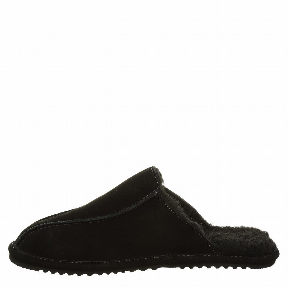 Bearpaw Pierre Pantoffels Heren Zwart | STN4277WG