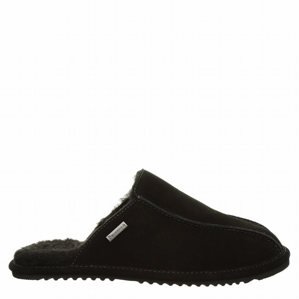 Bearpaw Pierre Pantoffels Heren Zwart | STN4277WG