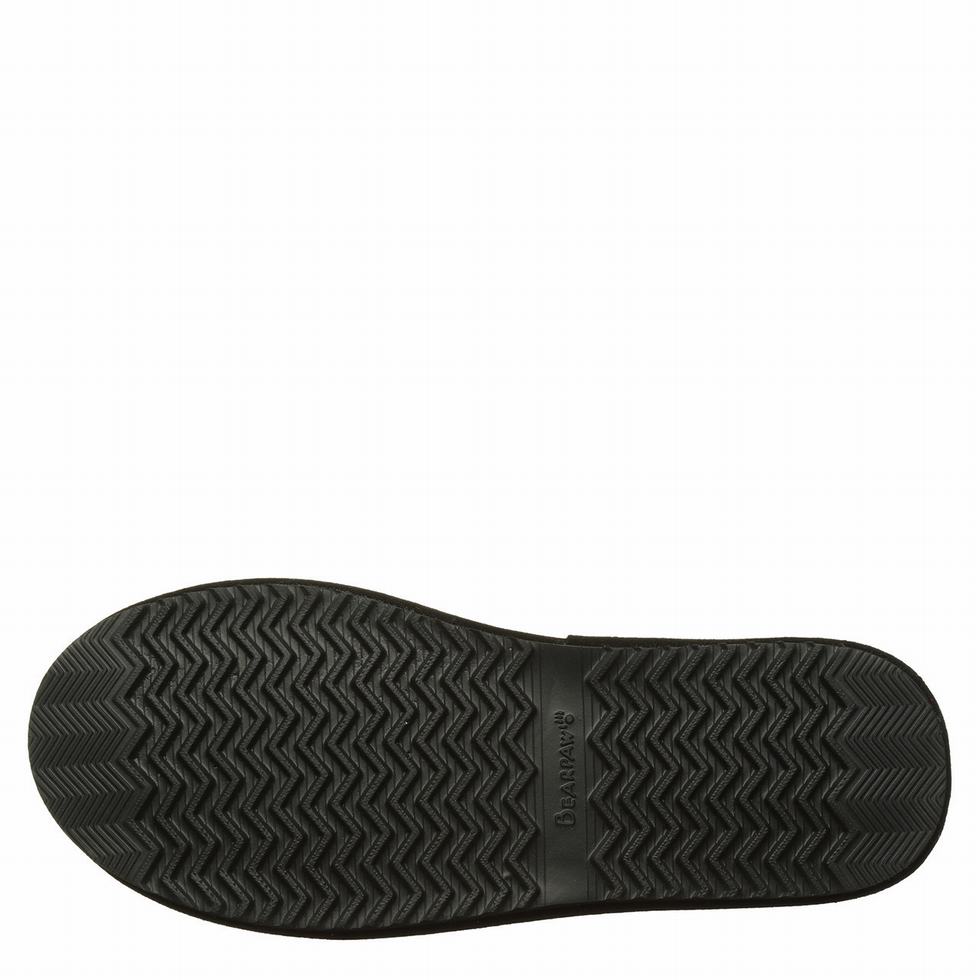 Bearpaw Pierre Pantoffels Heren Zwart | STN4277WG