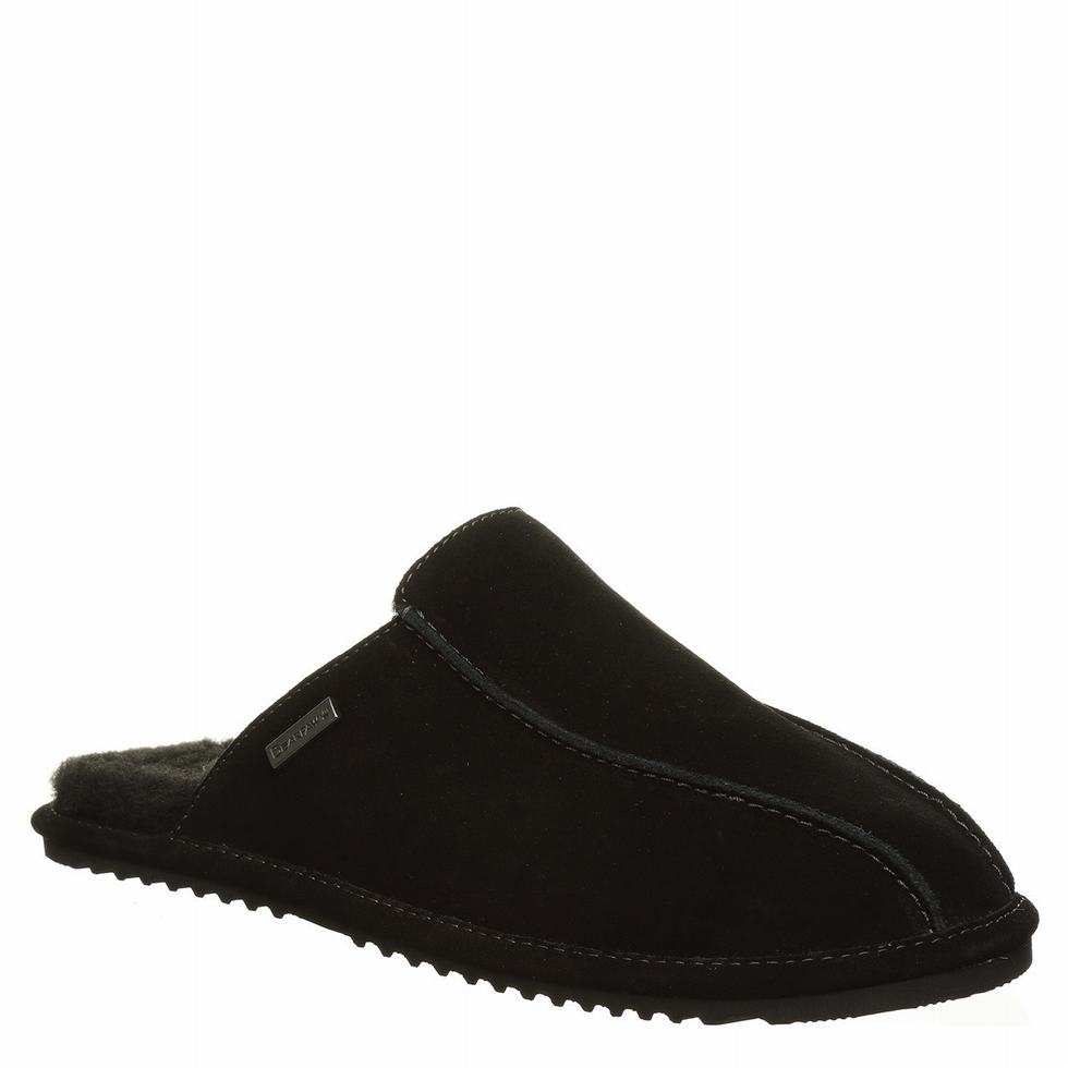 Bearpaw Pierre Pantoffels Heren Zwart | STN4277WG