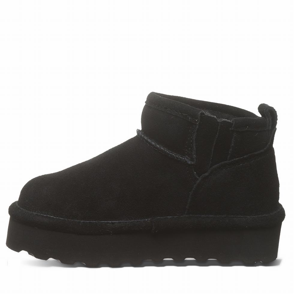 Bearpaw Retro Shorty Youth Laarzen Kinderen Zwart | CQO1456HA