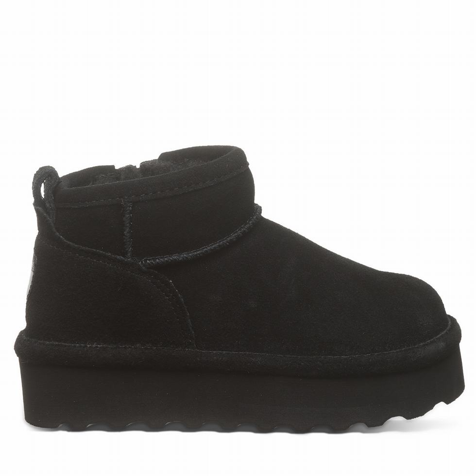 Bearpaw Retro Shorty Youth Laarzen Kinderen Zwart | CQO1456HA