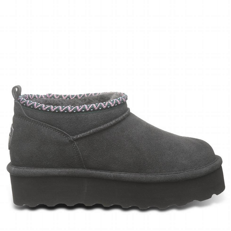 Bearpaw Retro Super Shorty Deco Platform Laarzen Dames Grijs | KYP489IQ