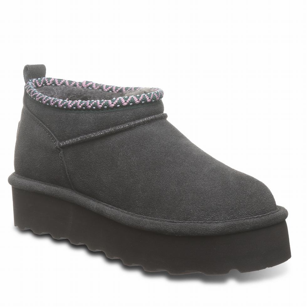 Bearpaw Retro Super Shorty Deco Platform Laarzen Dames Grijs | KYP489IQ