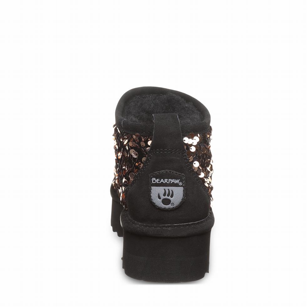 Bearpaw Retro Super Shorty Sequin Platform Laarzen Dames Bruin | NKF2026LN