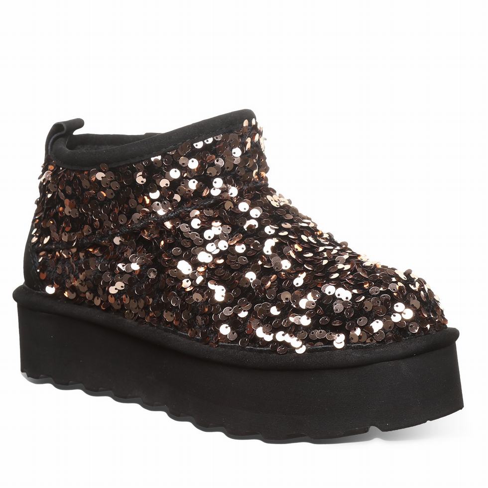 Bearpaw Retro Super Shorty Sequin Platform Laarzen Dames Bruin | NKF2026LN