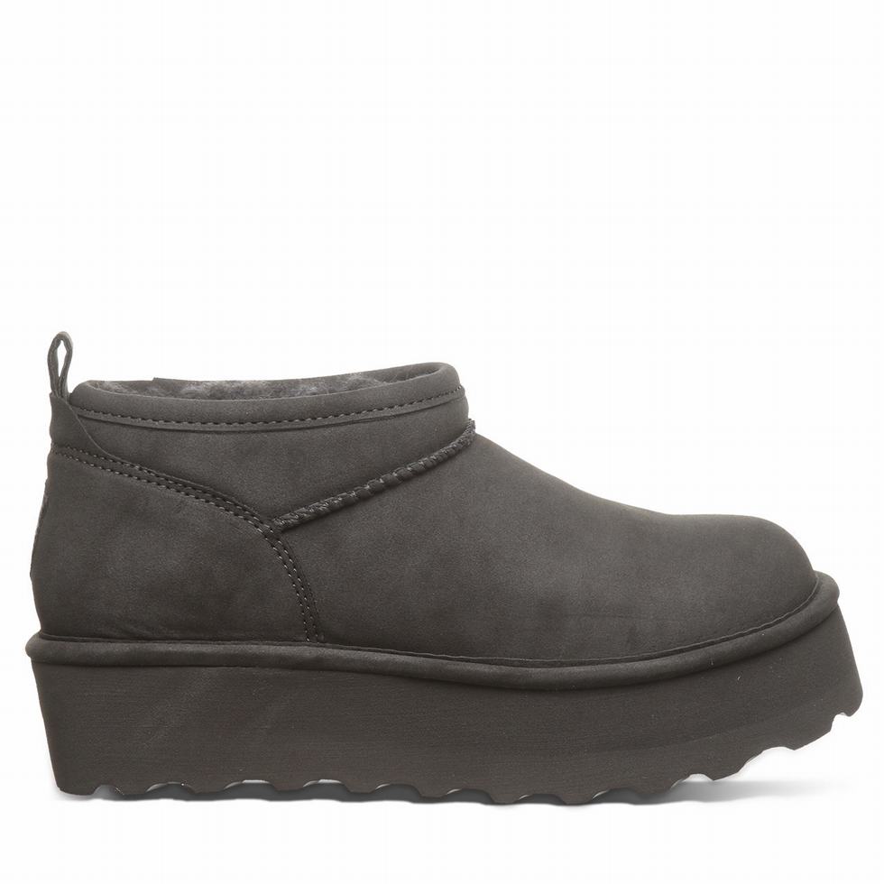 Bearpaw Retro Super Shorty Vegan Platform Laarzen Dames Grijs | MGA6144AW