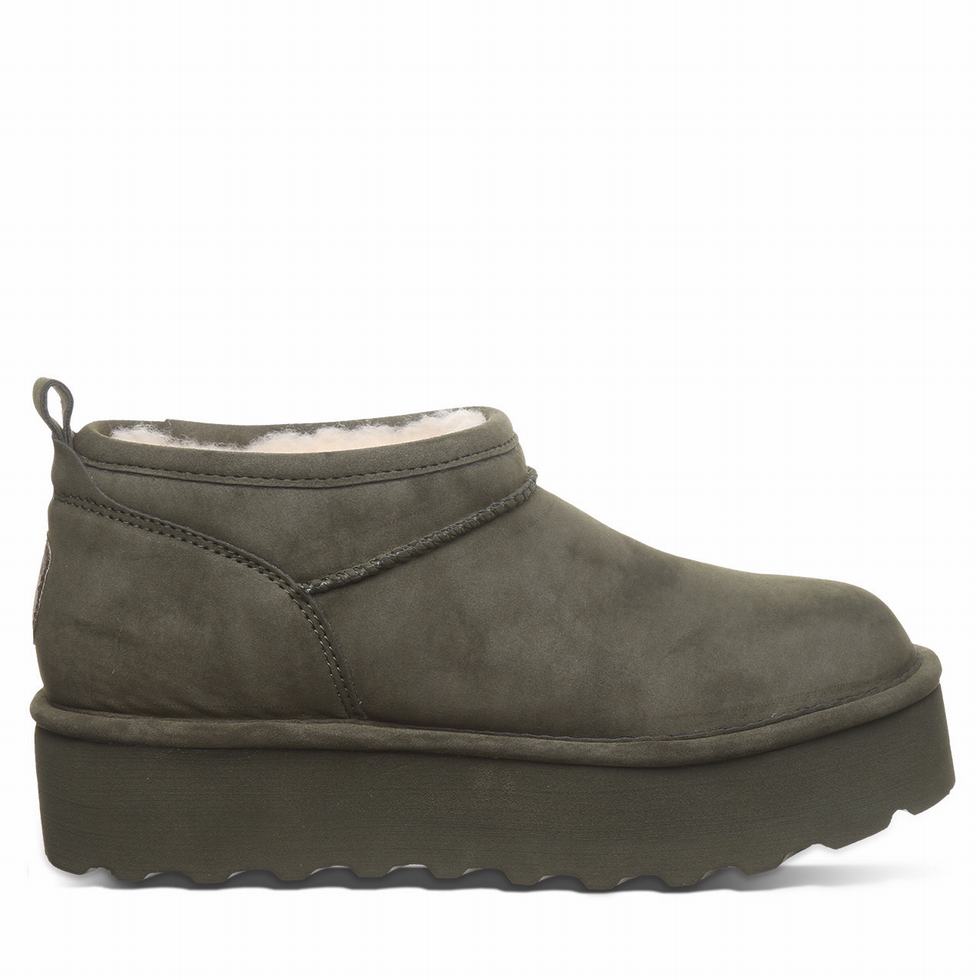 Bearpaw Retro Super Shorty Vegan Platform Laarzen Dames Groen | FQE4411TR