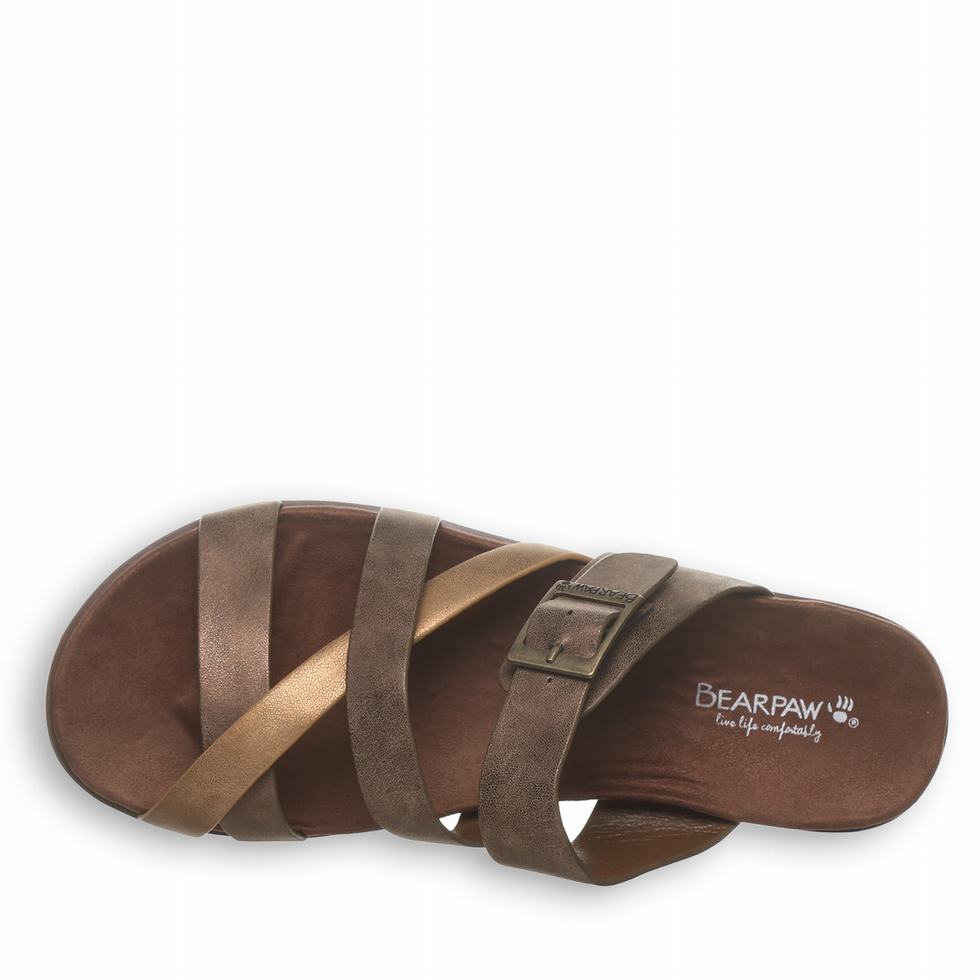 Bearpaw Rhodes Sandalen Dames Bruin | AWO6626FP